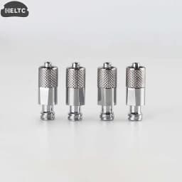 1pcs Pneumatic Stainless Steel Luer Lock Extension Adaptor Metal Threaded Syringe Connectors Male To Female Luer Lock Fitting