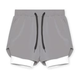 Men's 2-in-1 Running Shorts Quick Dry Gym Sports Shorts Double Layer Breathable Beach Fitness Inner Lining Summer 2025