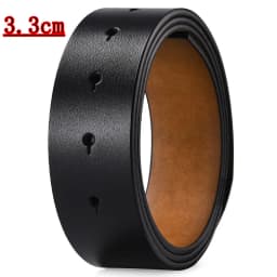 High Quality Leather Belt Men's Automatic Buckle Belt Without Buckle Fashion Leather Belt for Men No Buckle 3.3cm 3.5cm 3.8cm
