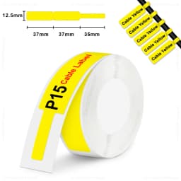 Marklife P15/P12/P11 Label Printer White Label Paper 12*40mm Transparent Label Sticker Waterproof Adhesive Tape for D30 Labeller