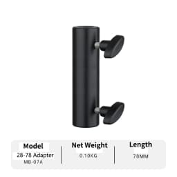 Meking Light Stand Adapter C Stand Camera Mount Light Stand Tripod Screw 1/4 "3/8" and 5/8" Fixing Nut Photo Studio Accessories