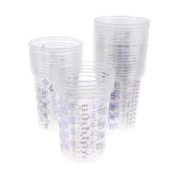 6100ml Plastic Paint Mixing Pots 10/50pcs Calibrated Cups with Measurement Scale for Professional Car Painting Projects