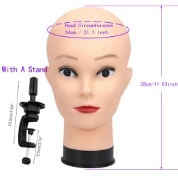 New Mannequin Head Wig Stand With Adjustable Wig Tripod Stand Holder For Wigs Making Display With T Pins /Wig Cap For Free Gift