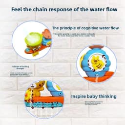 Interactive Suction Cup Bath Toy Set for Youngsters,Ideal for Youngsters and Schoolers, Perfect Gift for Halloween, Christmas