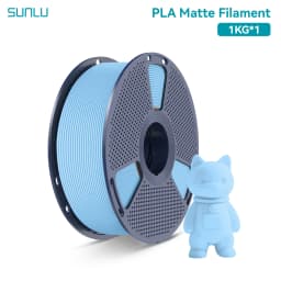 SUNLU 1Roll PLA Matte Filament 1.75mm 1kg Spool (2.2lbs) Smooth Matte Finish Neatly Wound Filament Fit Most FDM Printer