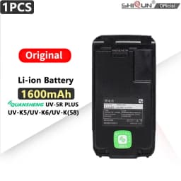 UV 5R Plus Li-ion Battery Quansheng DC 7.2V 3800mAh Battery BPK5 For UV-K6 Walkie Talkie UV K5 UV K58 Two Way Radio Rechargeable