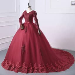 Best Selling 2024 Long Sleeve V Neck Lace Wedding Dress 2026 Vintage Bride Bridal Ball Gown Modest Wedding Dresses Customized