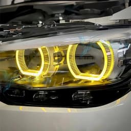 Yellow LED Angel Eyes DRL Chips Board For 2015-2019 BMW 1 Series F20 F21 LCI LED Headlight Daytime Running Light Amber Blue Red