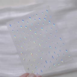 5D Laser Winter Snowflake Christmas Shiny Rhinestone Embossed Relief Self Adhesive Nail Art Decoration Sticker Manicure Decals