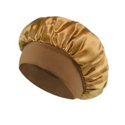 Satin Bonnets Night Sleeping Cap Large Elastic Wide Soft Band Colorful Silk Hat for Curly Hair Care Beauty Makeup for Women