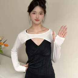 Modal Ice Silk Arm Sleeves Ultra-thin Sexy Women Crop Top Long Sleeve Summer UV Arm Cover Sleeve Shawl Outdoor Sports T-Shirt