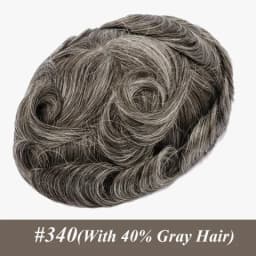 0.02-0.03MM Toupee Men Truly Ultra-Thin Microskin Male Hair Prosthesis Premier Toupee for Men Men's Wig 100% Human Hair System