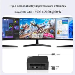 Intel N150/N100 Mini PC Micro NUC Quad-Core Business Desktop Portable Mini Chassis NAS - Compact Business-Class Compututer