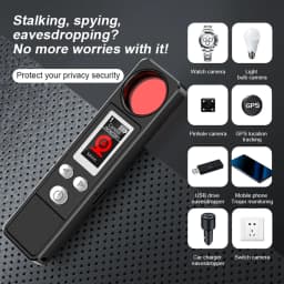Hidden Camera Signal Detector/WiFi Scanner Hidden Device Detector/Anti-Spy Camera Finder/GPS Tracker/Multiple Modes for Hotel