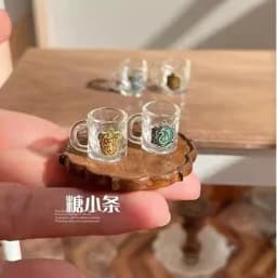 6Points DollHouse Miniature Magic Potions Retro Magic House Bryce Model BJD Potion Bottle Ob Scene Accessory Hourglass Gem Model