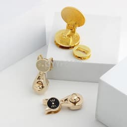 5-20Sets Moon,Cat Shape Metal Press Lock Turn Locks For Luggage Bags Handbag Purse Clasp Closure Custom Twist Lock Accessories