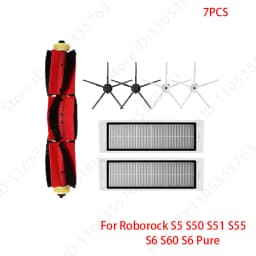 For Roborock S5 S50 S51 S55 S6 S60 S6 Pure Vacuum Cleaner Accessories HEPA Filter Mop Cloth Side Main Brush Spare Parts