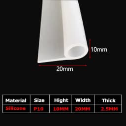 1/5Meter 9 Shape Auto Rubber Seals Car Door high temperature Oven Steam Doors Window Silicone P-Type Weather Strip