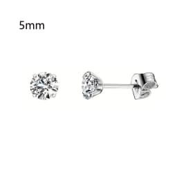 Safe & Painless Gun Set with Stylish Gold/Silver CZ Stud Earrings Professional Ear Piercing Kit Durable Tools for Self-Piercing
