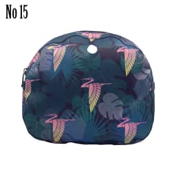 TANQU New Floral Composite Twill Cloth Waterproof Inner Lining Insert Zipper Pocket for O Bag Obag Moon Light for O Moon Light