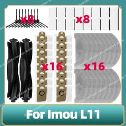 For Imou L11 A L11 Vacuum Cleaner Spare Accessories Main Side Brush Hepa Filter Dust Bag Mop Cloths Rag Replacement Parts