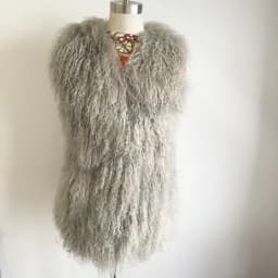 11 Colors Luxury Thick Warm Mongolia Sheep Fur Vest Women New Winter Hot V-neck Sexy Wool Fur Coat