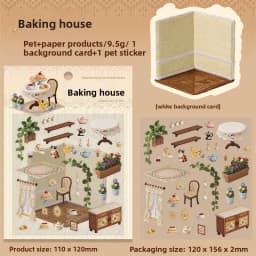 1pack/2pack Exquisite Spring Series Scene Sticker Pack Spring Theme Journal Collage Materials 4 Styles