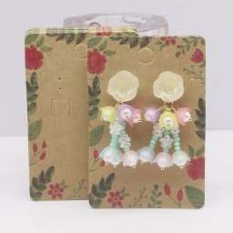 Hot Sale 50Pcs Multi-Style Jewelry Set Package Card 6*9cm Flower/Marbling Design Necklace Earring Pendant Package Card