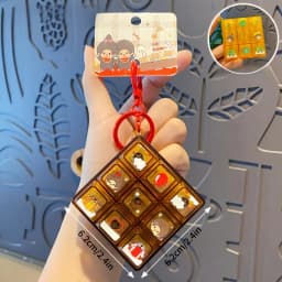 Monchhichi Keycap Clicker Anti Stress Key Cap Keyboard Fidgets Keychains Funny Squishy Bag Charms Accessories 몬치치 키링