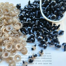 100pcs 200pcs 500pcs Black Plastic Eyes Craft Doll Decorative Accessories Safety Eye Toys Animal Threaded Eyes Doll Toys 5-14mm
