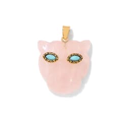 Fatima Hamsa Hand Evil Eye Pendant Lapis Lazuli Amethysts Rose Quart Natural Stone Charm For Making Necklace Bracelet Accessorie