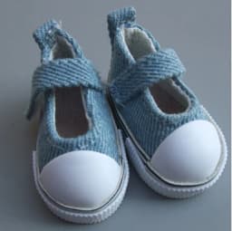 5 Cm Doll Shoes Denim Canvas Mini Toy Shoes1/6 Bjd Sneackers Boots for Russian Diy Handmade Doll