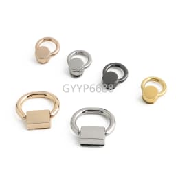 10/30/100PCS Metal Leaf Shape Bag Anchor D-ring For DIY Leather Shoulder Handbag Straps Hanger Hooks Connector Clips Accessories