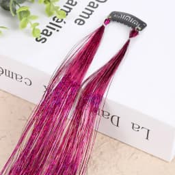 1 Pc Sparkle Shiny Hair Tinsel Hair Extensions Dazzles Women Hippie for Braiding Headdress Hair Braiding Tools Long 100cm
