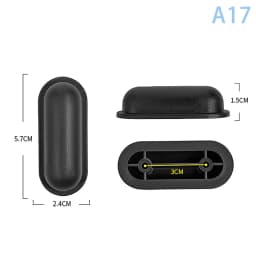1Pcs Black Replacement Plastic Stud Luggage Feet Pads Baggage Stud Foot Feet Pads For All Suitcase Bags Luggage Stand Feet 2025