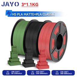 JAYO 3.3KG High Speed Matte  PLA=PLA Classic Filament 1.75mm 30mm/s - 600mm/s Print Range High Flow Speedy PLA Printer Filament