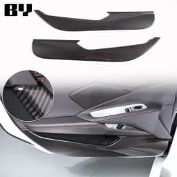 For Chevrolet Corvette C8 2020-2024 Car Accessory ABS Carbon Fiber Car Console Gear Shift Panel Cover door armrest Trim Sticker