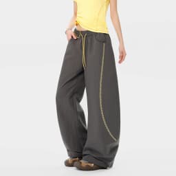 New Spring Autumn Windproof Water-Repellent Wide-Leg Slim Scimitar Pants For Men Women Quick-Drying Workwear Hiking Pants