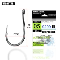 Octopus Fish Hooks High Carbon Chemical Sharpen Barbed Circle Hook Tackle Set 5C Point Hardness Fishing Hook for Carp Fishing
