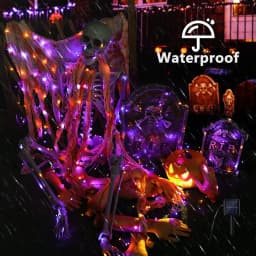 5M-20M LED Purple Orange String Light Fairy Outdoor USB Powered Halloween Lights For Christmas Party Garden Halloween Decoration