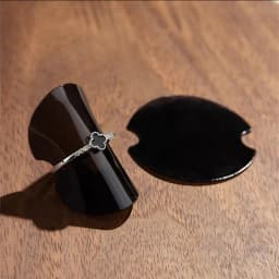Transparent Jewelry Ring Display Stand Organizer Bague Round Holder Sheet Store Rings Presentation Showcase Wholesale 50pcs/lot