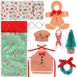 Christmas Doll Accessories Set For Babi 30 CM Doll Clothes Dress For Elf Doll,Toys For Girls,Free Shipping,Christmas Gift
