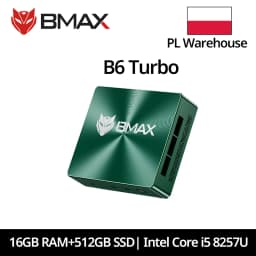 2026 New Model BMAX B6 Turbo MIni PC 16GB DDR4 (Up to 32GB) 512GB SSD (M.2 SSD Slots*2) Intel Core I5 8257U Processor Win11 Pro Dual SSD 4K Mini Desktop Computer