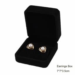 Black Velvet Full Range Jewelry Box Ring Earrings Storage Bracelet Box Pendant Necklace Jewelry Storage Box Gift Box