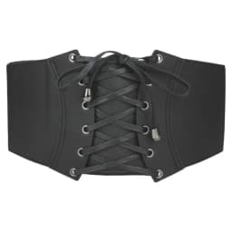 Gothic Spicy Girl PU Leather Corset Solid Color Elastic Wide Belt Slimming Waistband Western Cowboy Belt Ladies