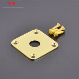 Flat / Curved Stainless Steel Jack Plate( Made in Japan by GOTOH) With Epi Output Jack(made in korea) For Electric Guitar Bass