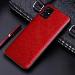 Luxury PU leather Case for Samsung galaxy A51 A71 A41 A31 A21S A11 4G 5G with Business solid color design phone case coque