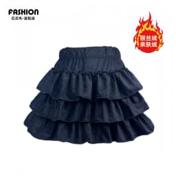 Ballet Style Pumpkin Puff Short Skirt Half-length Flared Skirt with Inner High Waist Elastic Polyester Fiber for Dance...