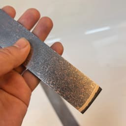 Copper Damascus San Mai Steel Bar, 45 Layers Cu-Mai Knife Blade Blank, Pre-hardened Stainless Steel for DIY Knife Making