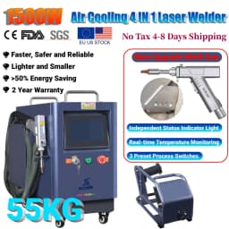 2000W 4 IN 1 Handheld Laser Welder Air Cooling Welding Cleaning Cutting Machine Upgrade SUP 28F Weld Gun For Carbon Steel Alloy